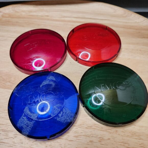 Underwater Pool & Spa Light Lens Covers – 4-Pack Assorted Colors - Picture 1 of 4